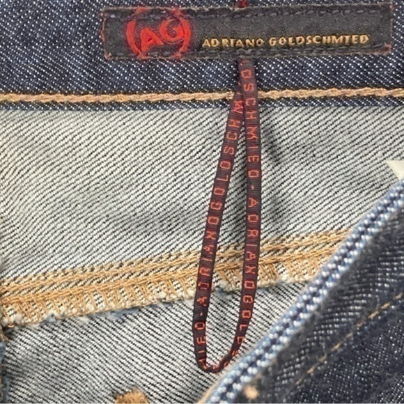 AG Adriano Goldschmied Jeans Women 27 Tribeca Dark Wash Denim Straight Leg Pants - Picture 12 of 14